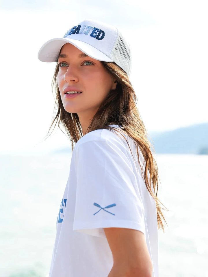 Shiraleah Trucker Hats White Unsalted Trucker Hat