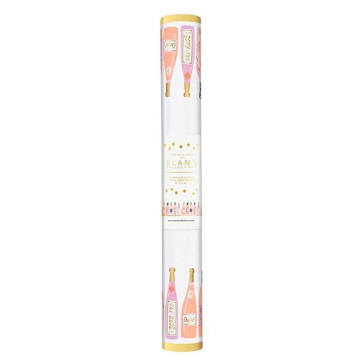 Slant Collections Decor Foil Table Runner - Champagne Bottles