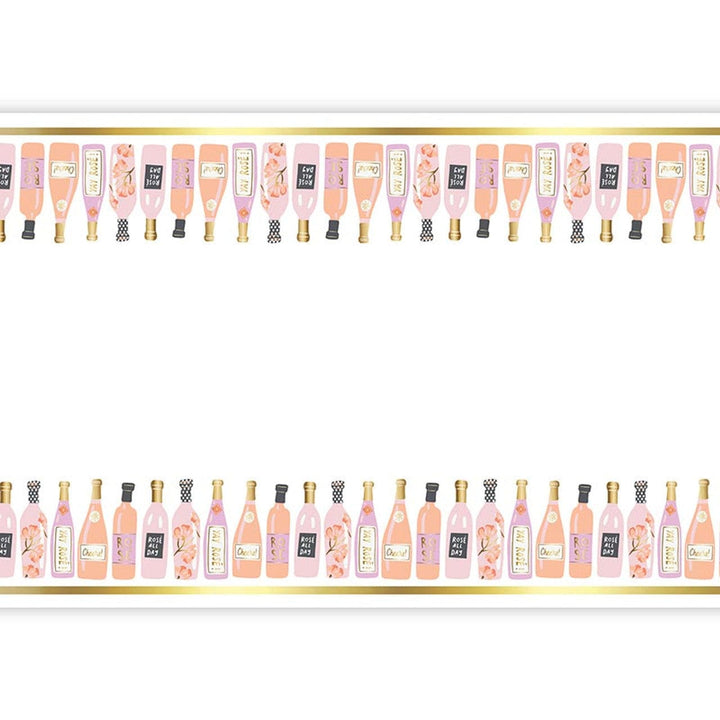 Slant Collections Decor Foil Table Runner - Champagne Bottles