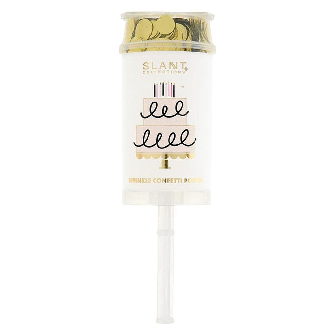 Slant Collections Decor Party Popper - Gold Glitter
