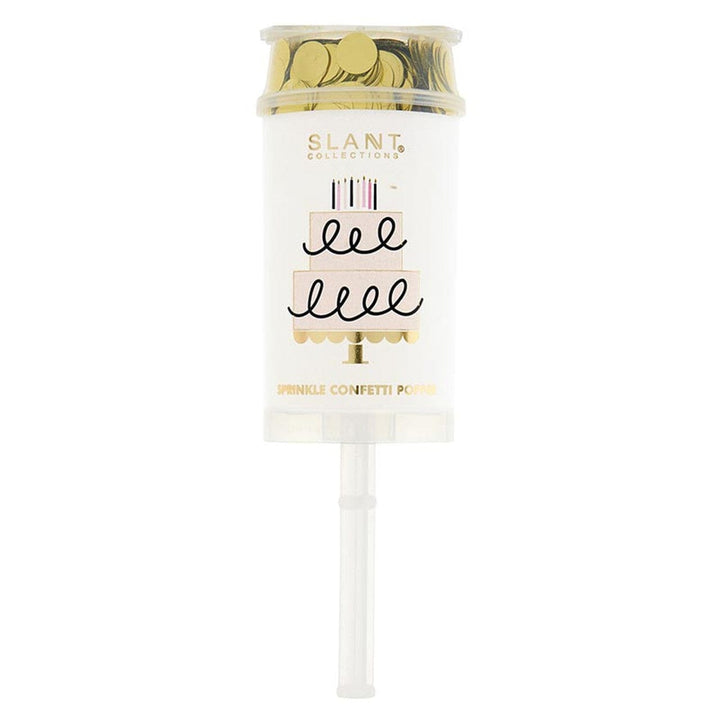 Slant Collections Decor Party Popper - Gold Glitter
