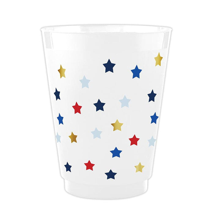 Slant Collections Drinkware 8 Pack / Stars July 4th Frost Cups