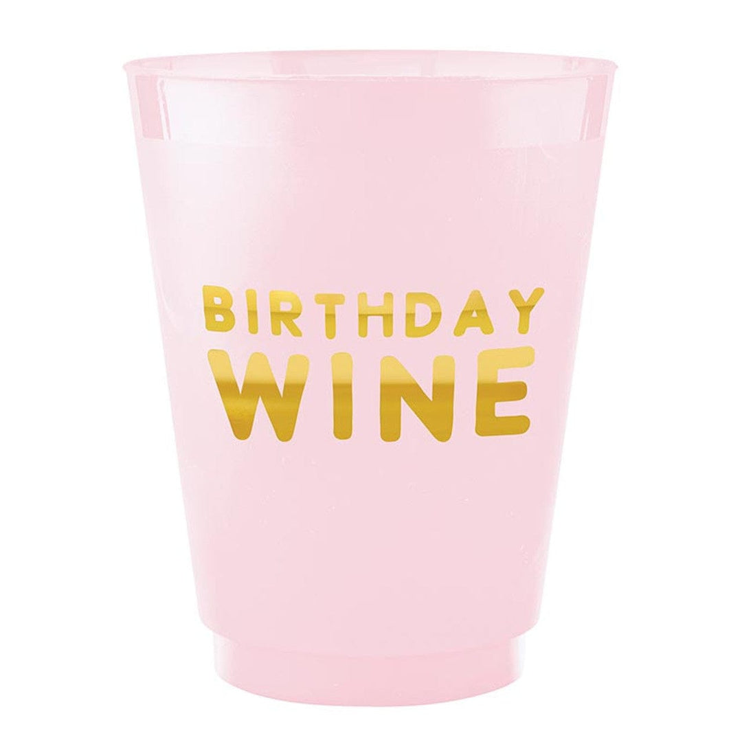 Slant Collections Drinkware Pink - Wine Birthday Frost Cup