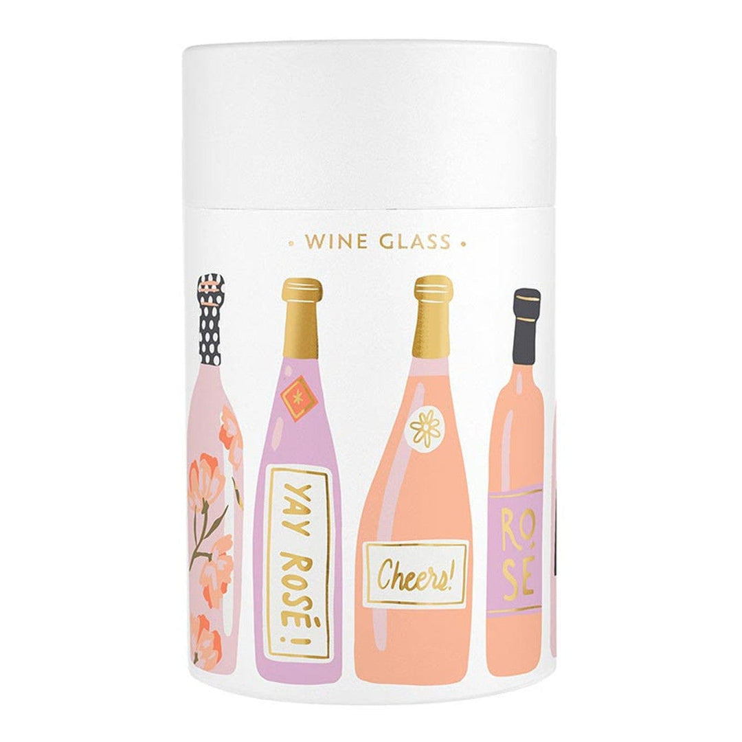Slant Drinkware Stemless Wine Glass - Rose All Day