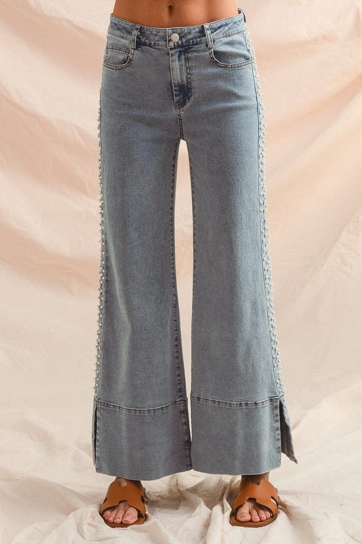 So Me Denim Leona Pearl Flare Jeans