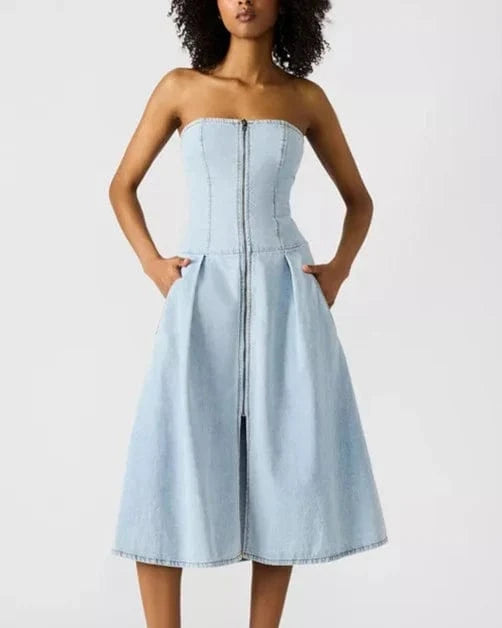 Steve Madden Dress Soft Blue / XS Isla Dress