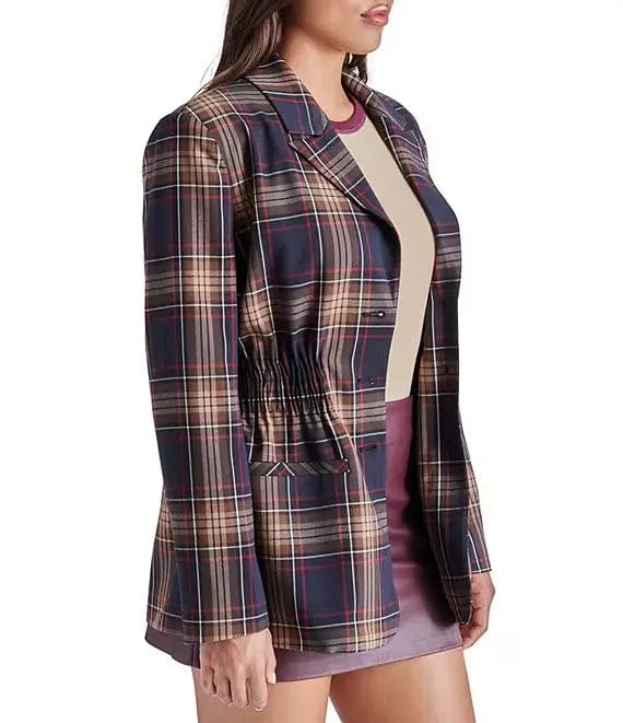 Steve Madden Jacket Frida Plaid Jacket