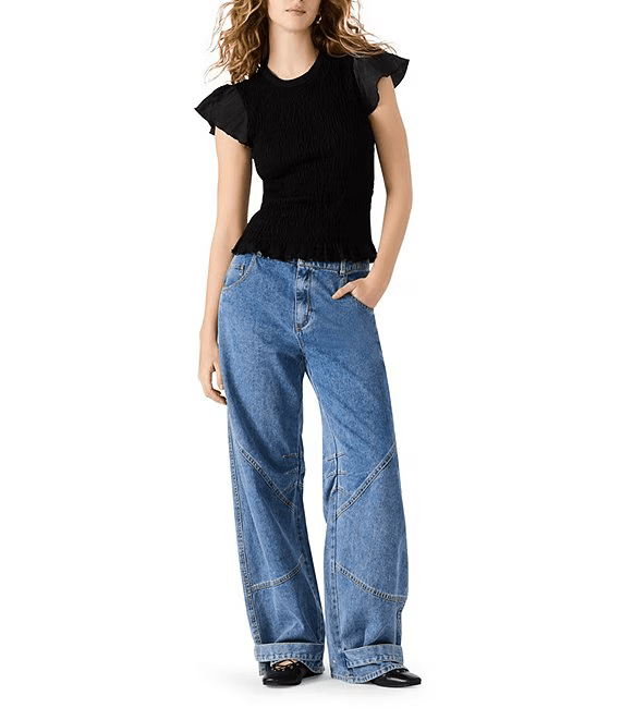 Steve Madden Top Cecile Peplum Top