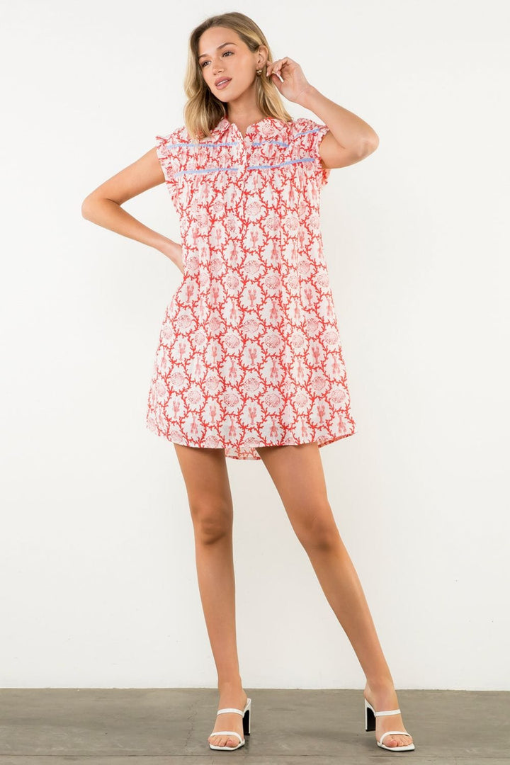 THML Dress Ashley Flutter Sleeve Dress