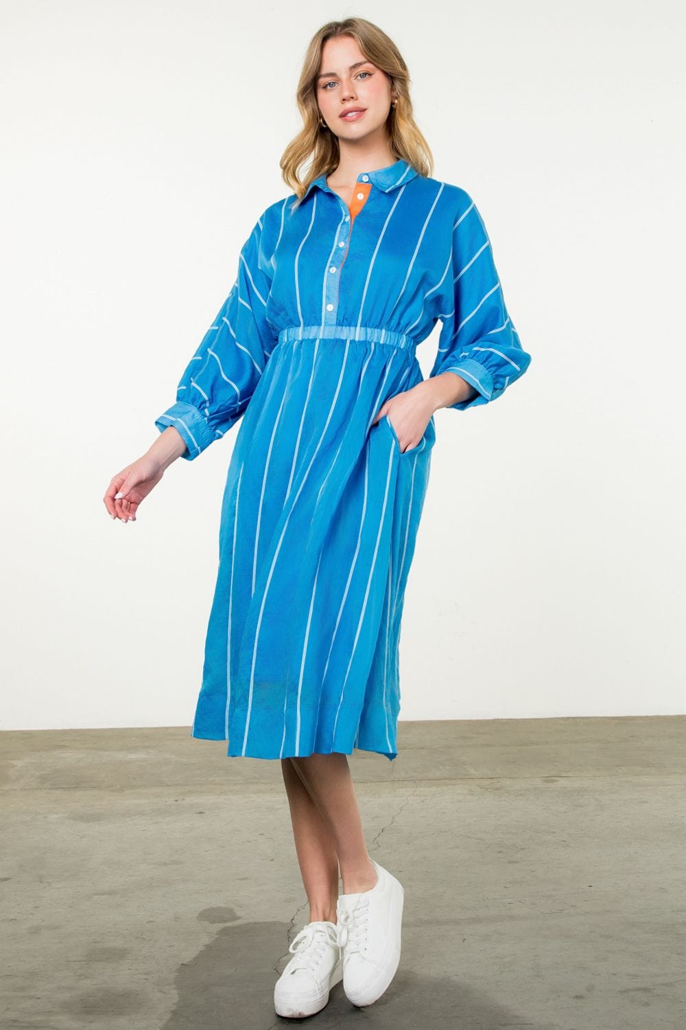 THML Dress Eva Striped Dress