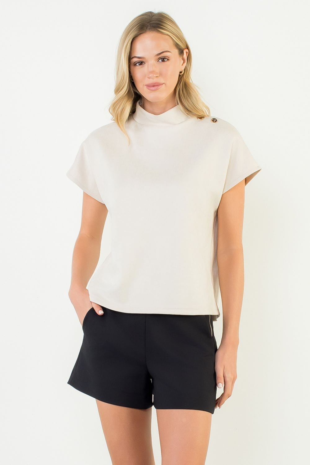 THML Top Cream / XS Charlie Suede Top