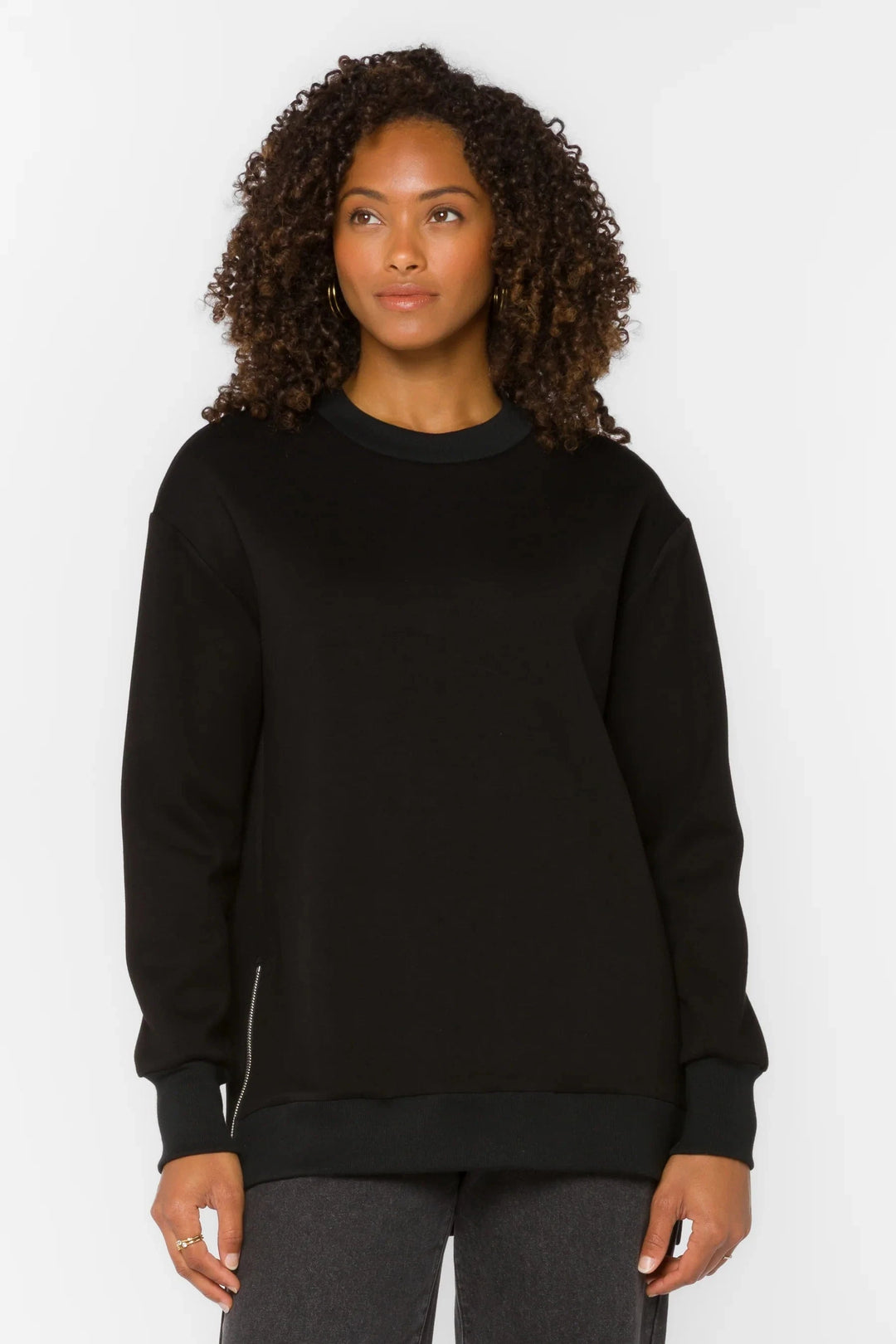 Velvet Heart Sweatshirt Black / XS Elliana Sweatshirt