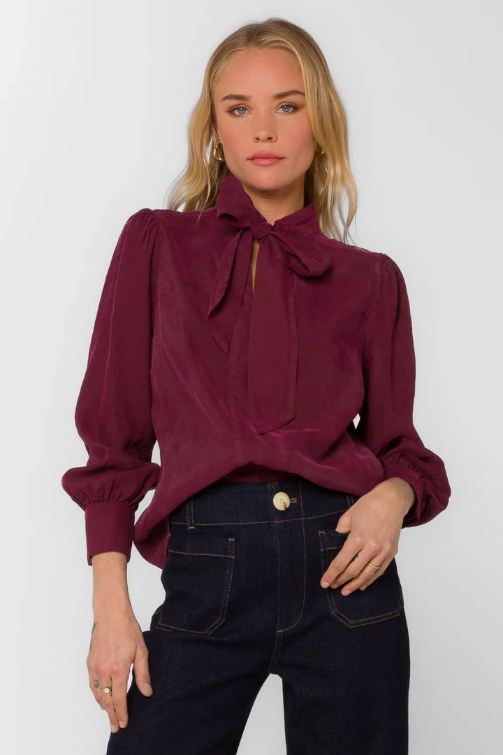 Velvet Heart Top Cabernet / XS Anastasia Blouse