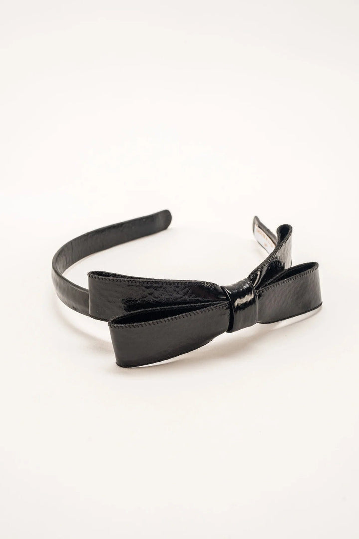 Violet & Brooks Headbands Black Paige Bow Headband