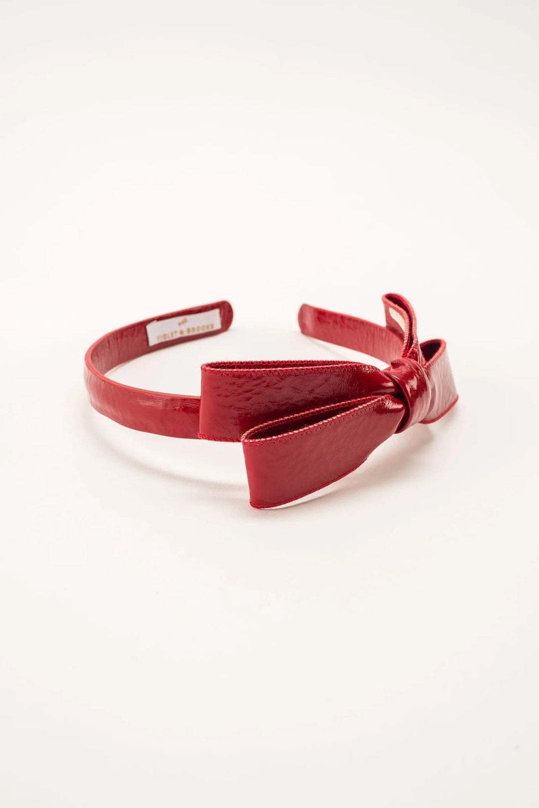 Violet & Brooks Headbands Red Paige Bow Headband