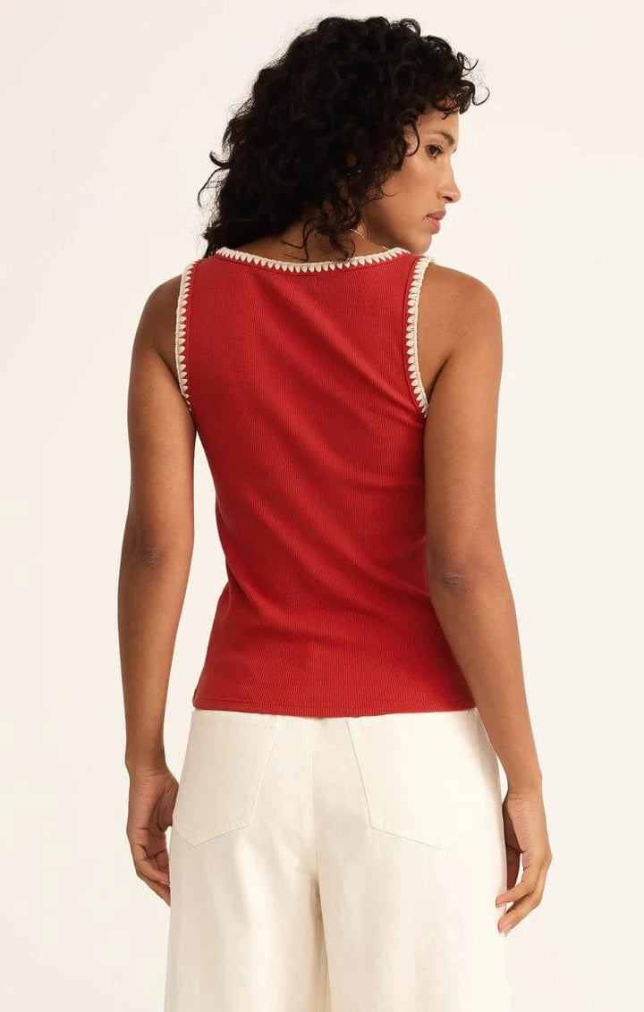 Z Supply Tank Jaidynn Whipstitch Rib Tank
