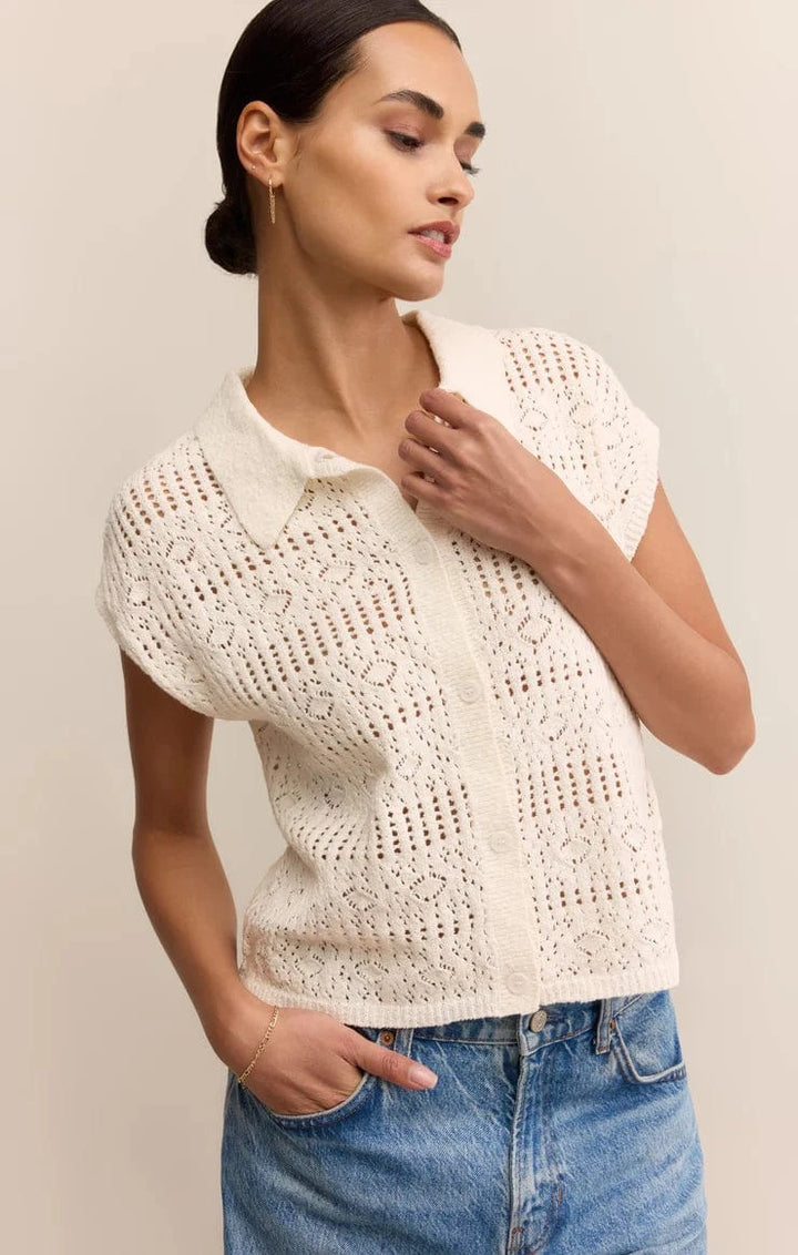 Z Supply Top Kinsley Cotton Sweater Top