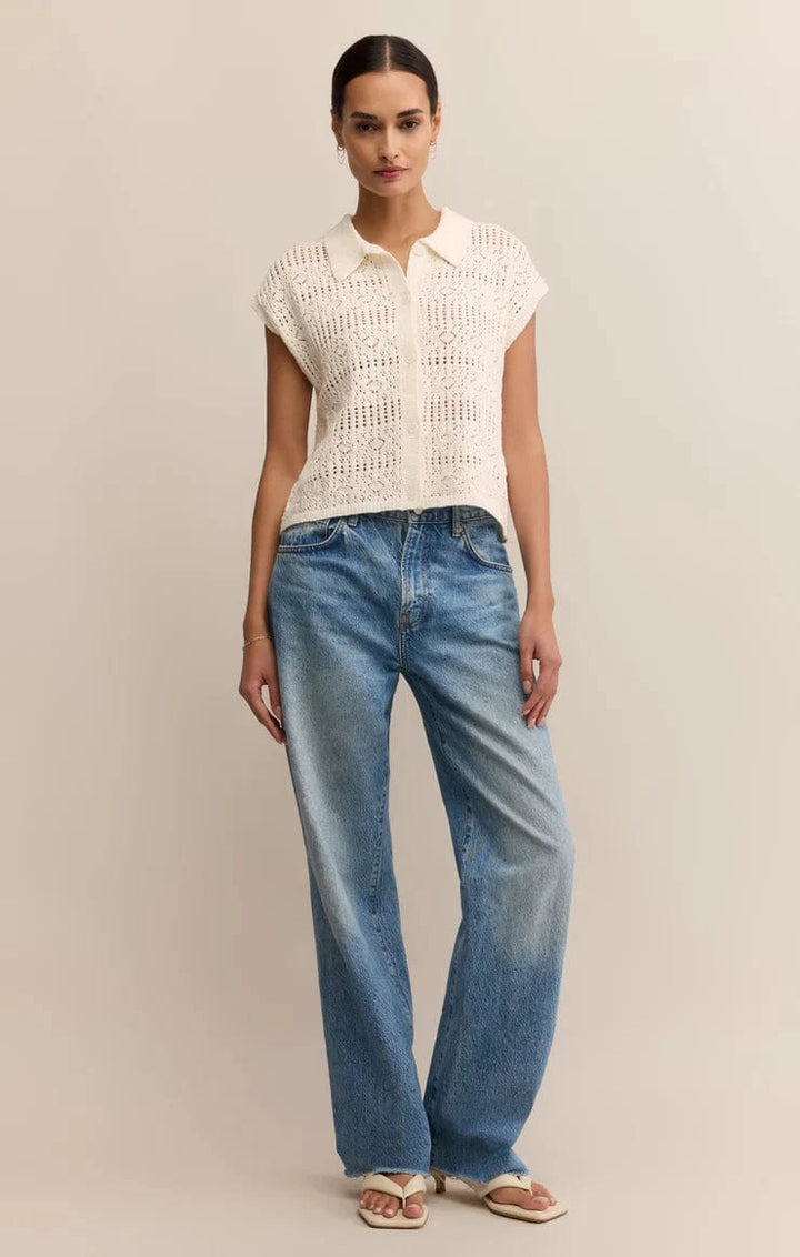 Z Supply Top Kinsley Cotton Sweater Top