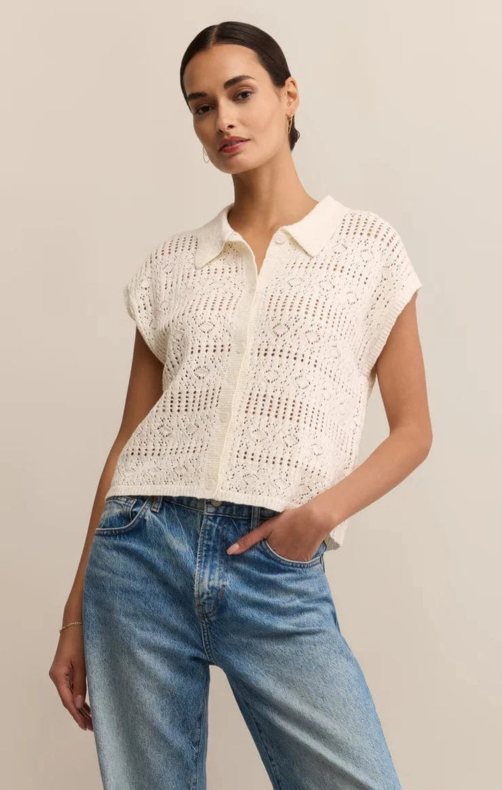 Z Supply Top Kinsley Cotton Sweater Top