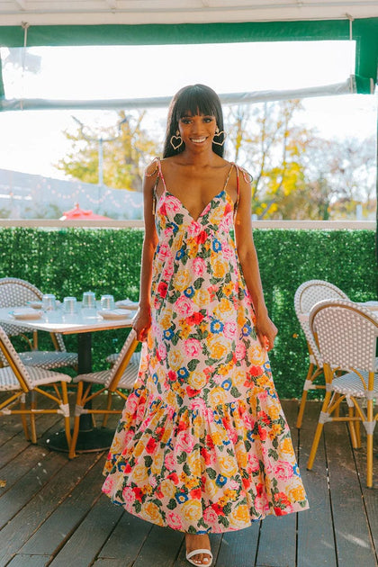 Bittersweet flounce midi dress outlet
