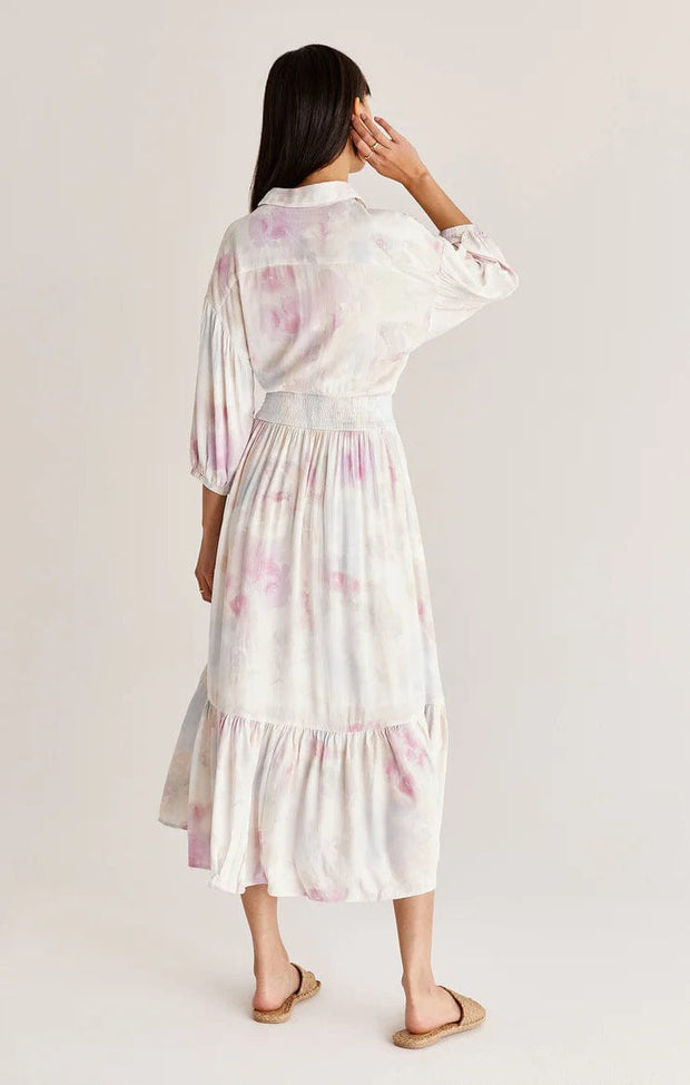 Z Supply Dress Tanya Watercolor Maxi Dress