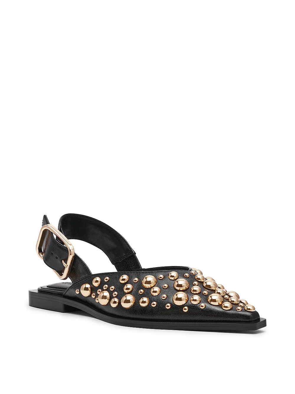 Steve Madden Sandal Black / 6 Shay Studded Slingback Flats