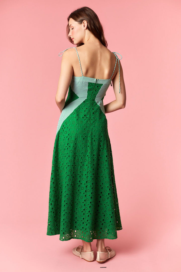 Camilla Eyelet Stripe Dress