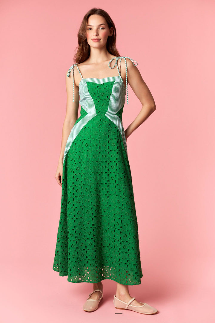 Camilla Eyelet Stripe Dress