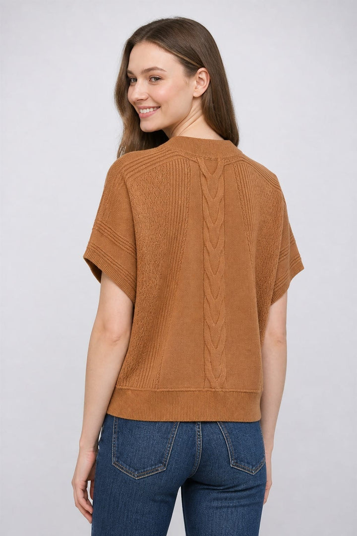 Fate Sweater Brooke Mixed Knit Sweater