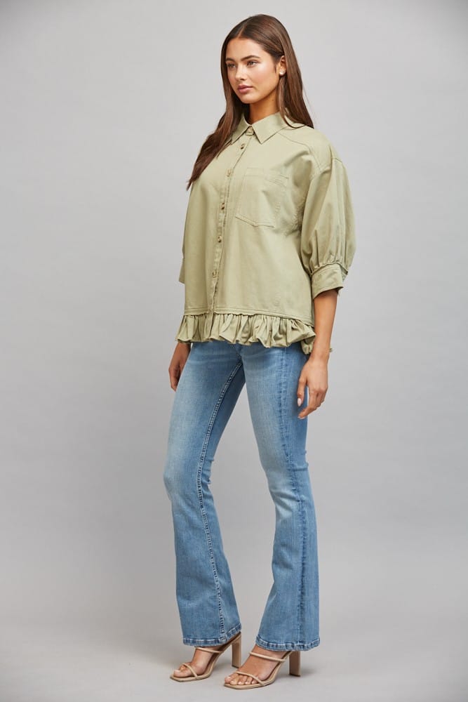 Fate Jacket Anna Ruffled Hem Jacket