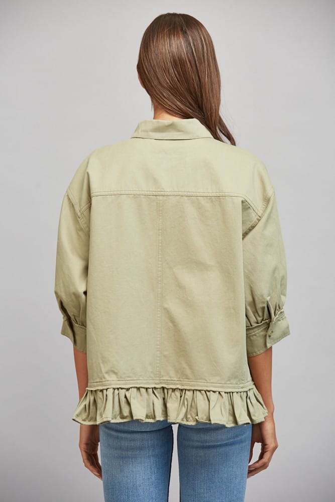 Fate Jacket Anna Ruffled Hem Jacket