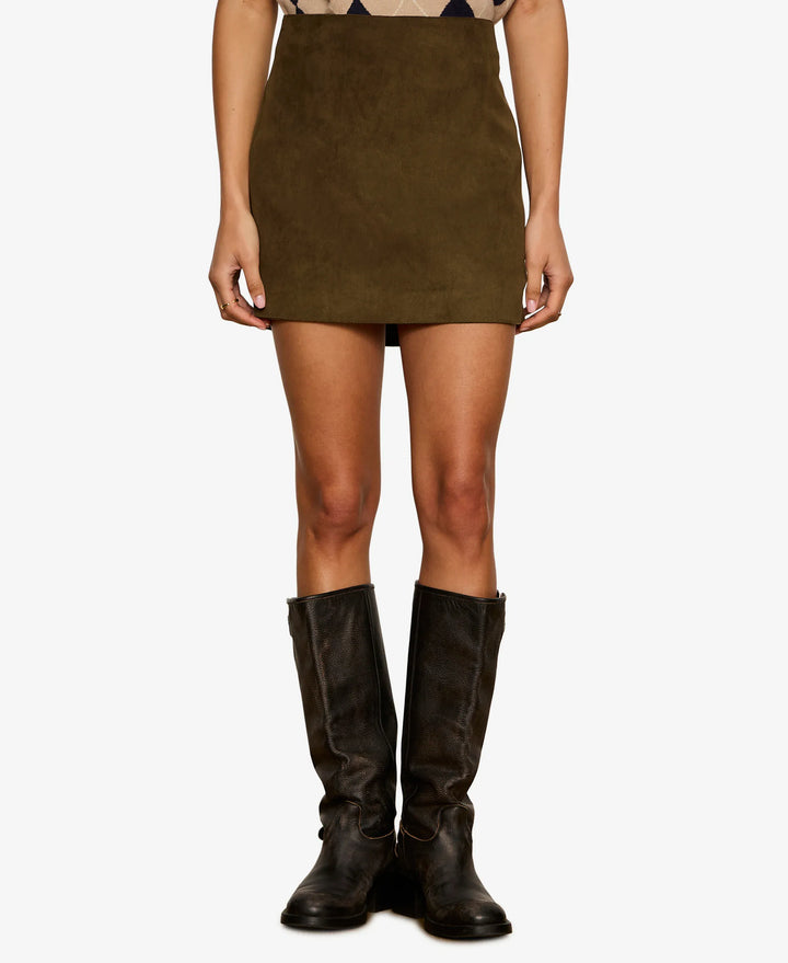 All In Suede Mini Skirt