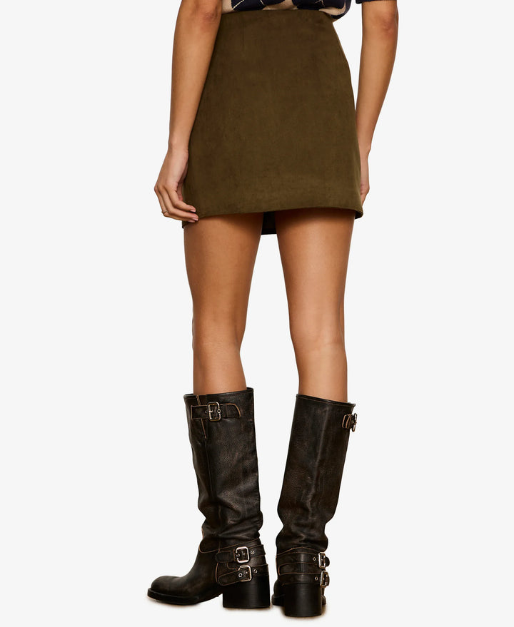 All In Suede Mini Skirt