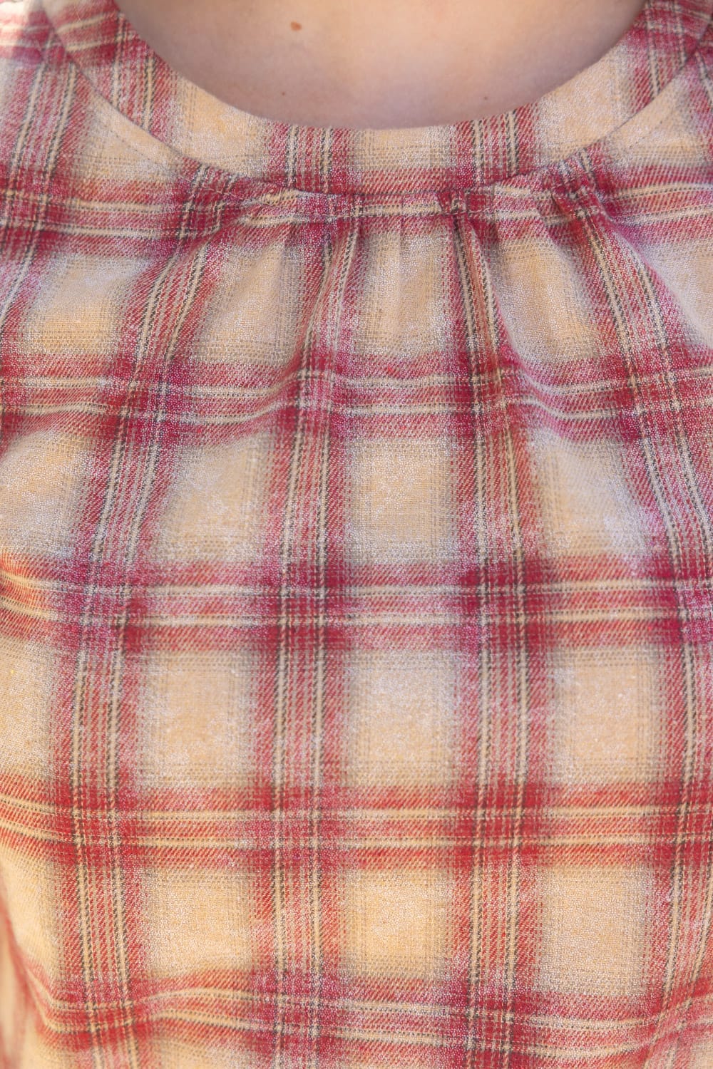Rylee Plaid Puff Sleeve Top