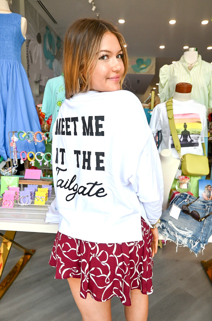 Tailgate Relaxed Sweatshirt - Teal Poppy