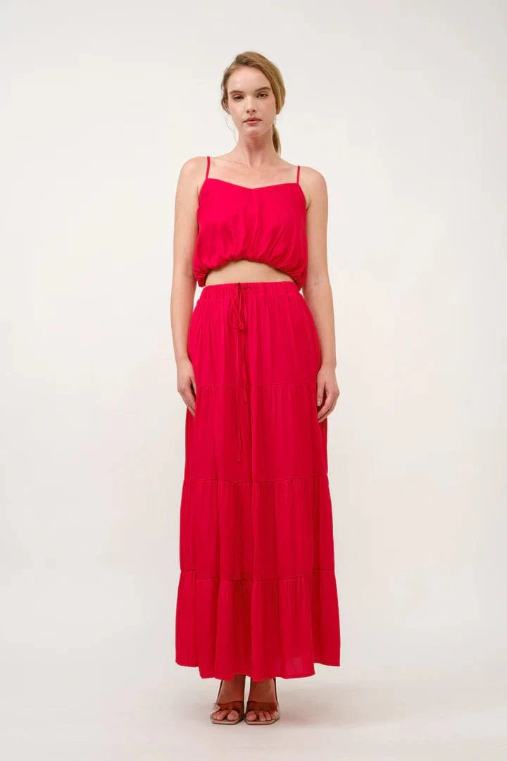 Aiblee Set Lily Crop Top & Maxi Skirt Set