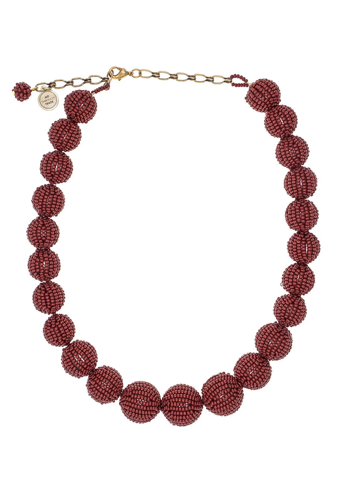 Aid Through Trade Necklace Garnet Olivia Necklace