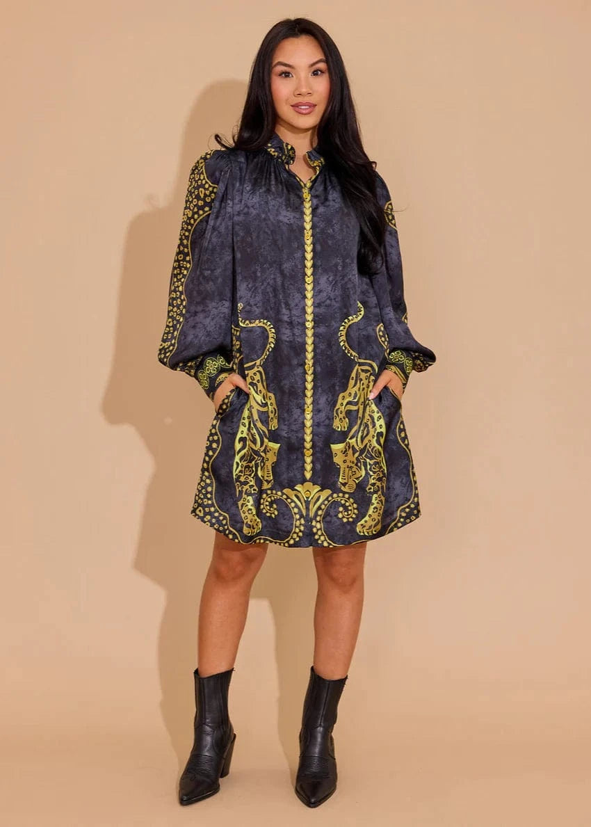 Alden Adair Dress Pouncing Panther / XS Nora Dress