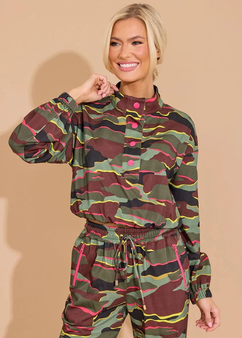 Alden Adair Top Neon Camo / XS Frankie Top
