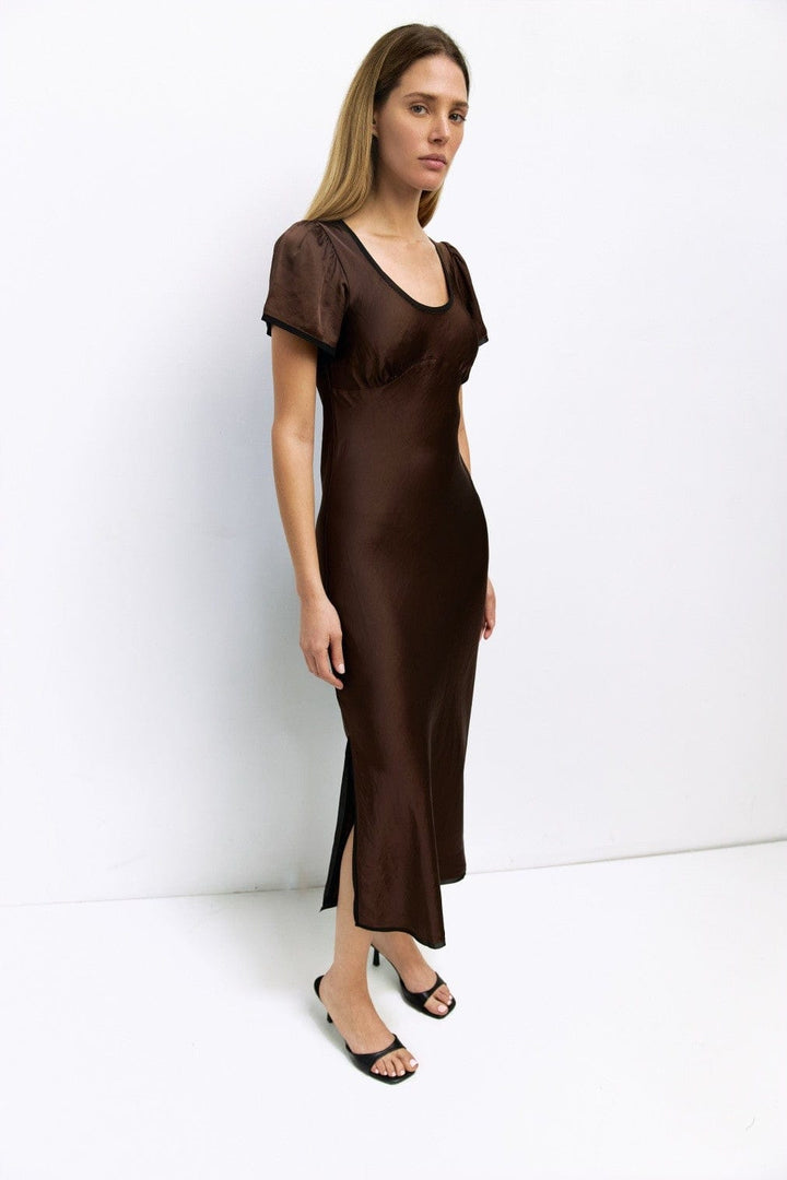 All Row Dress Brown / S Stephanie Dress