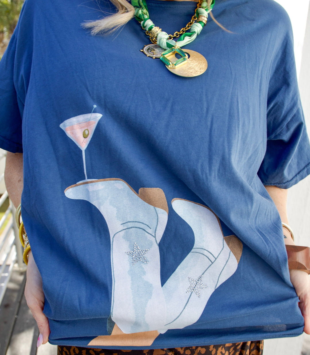 All Us Graphic Tee Cowboy Drink Big Boy Tee