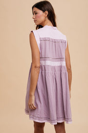 Anniewear Dress Dalia Contrast Trim Detail Mini Dress