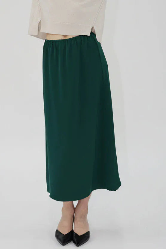 Another Love Skirt Rainforest / S Liya Satin Skirt