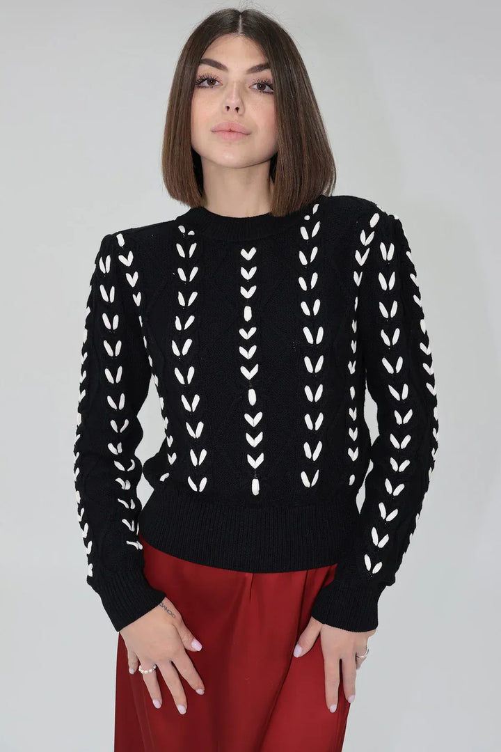 Another Love Sweater Black / Cream / S Lexa Sweater