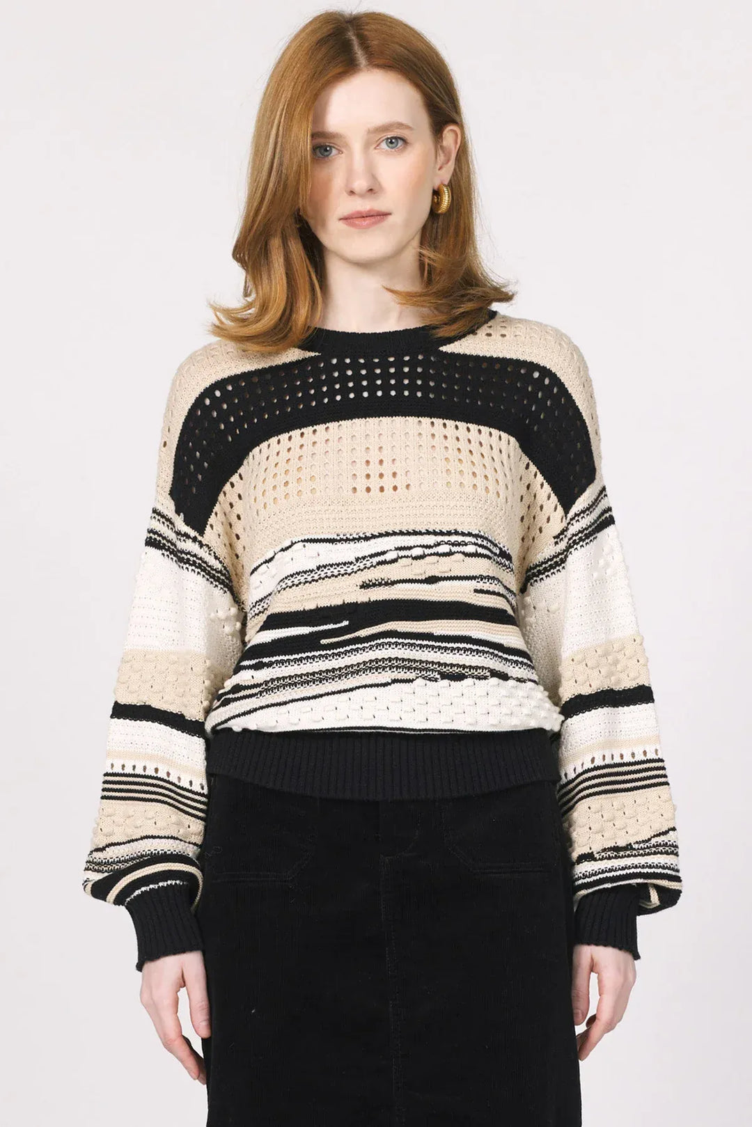 Another Love Sweater Oatmeal / Black / XS Maryn Sweater
