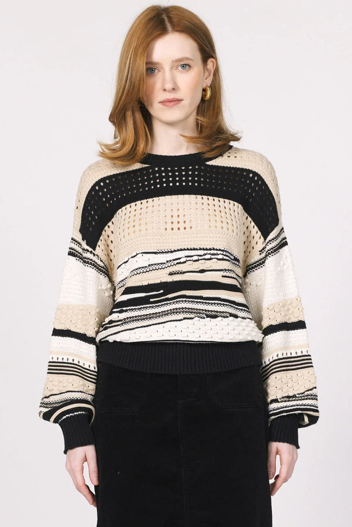 Another Love Sweater Oatmeal / Black / XS Maryn Sweater