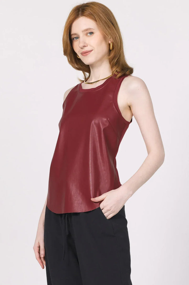 Another Love Tank Carmela Vegan Leather Tank