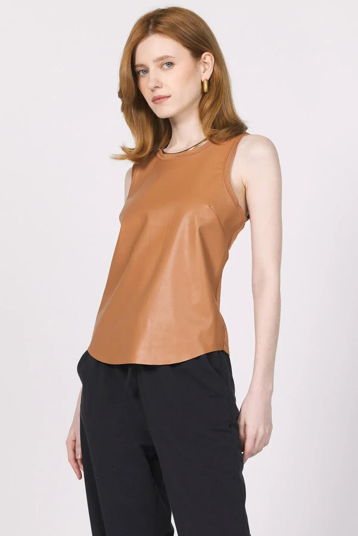 Another Love Tank Carmela Vegan Leather Tank