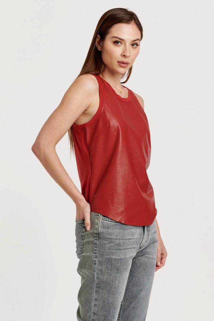 Another Love Top Carmela Pleather Tank