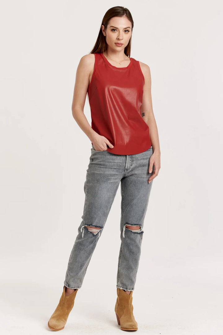 Another Love Top Carmela Pleather Tank